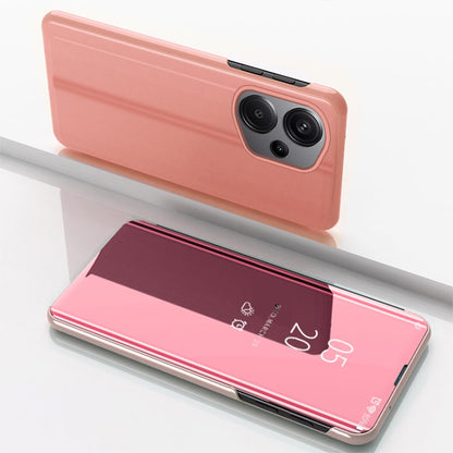 Plated Mirror Horizontal Flip Leather Phone Case with Holder, For Xiaomi Redmi Note 13 Pro 4G, For Xiaomi 14 Pro, For Xiaomi 14
