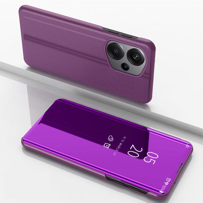 Plated Mirror Horizontal Flip Leather Phone Case with Holder, For Xiaomi Redmi Note 13 Pro 4G, For Xiaomi 14 Pro, For Xiaomi 14