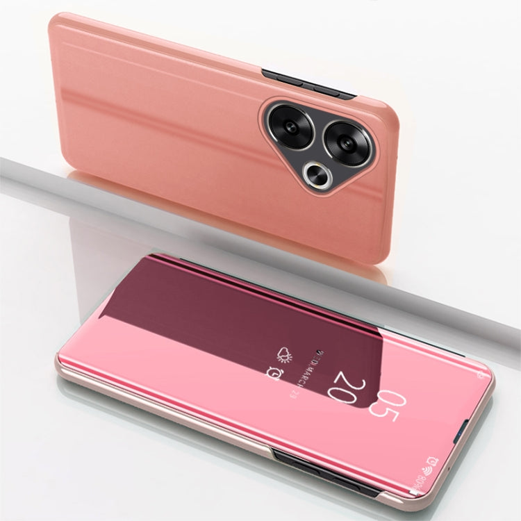 Plated Mirror Horizontal Flip Leather Phone Case with Holder, For Xiaomi Redmi 14C 4G, For Xiaomi Poco F6, For Xiaomi Poco F6 Pro