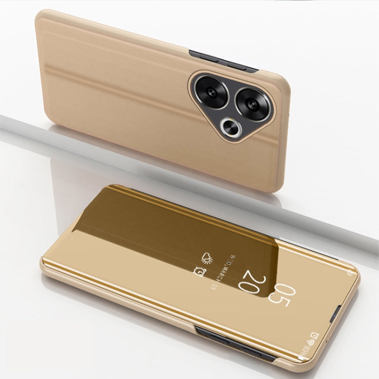 Plated Mirror Horizontal Flip Leather Phone Case with Holder, For Xiaomi Redmi 14C 4G, For Xiaomi Poco F6, For Xiaomi Poco F6 Pro