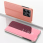 Plated Mirror Horizontal Flip Leather Phone Case with Holder, For Xiaomi Redmi Note 14 Pro 5G, For Xiaomi 14T Pro, For Xiaomi 14T