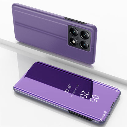 Plated Mirror Horizontal Flip Leather Phone Case with Holder, For Xiaomi Redmi Note 14 Pro 5G, For Xiaomi 14T Pro, For Xiaomi 14T