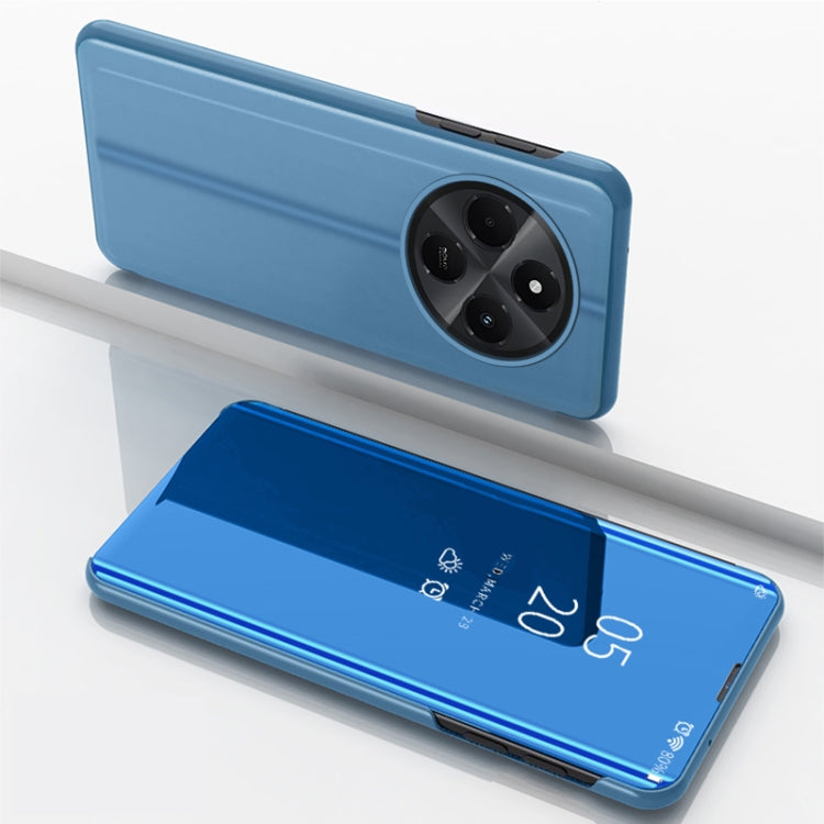 Plated Mirror Horizontal Flip Leather Phone Case with Holder, For Xiaomi Redmi 14C 4G, For Xiaomi Poco F6, For Xiaomi Poco F6 Pro