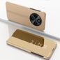 Plated Mirror Horizontal Flip Leather Phone Case with Holder