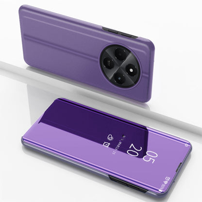 Plated Mirror Horizontal Flip Leather Phone Case with Holder