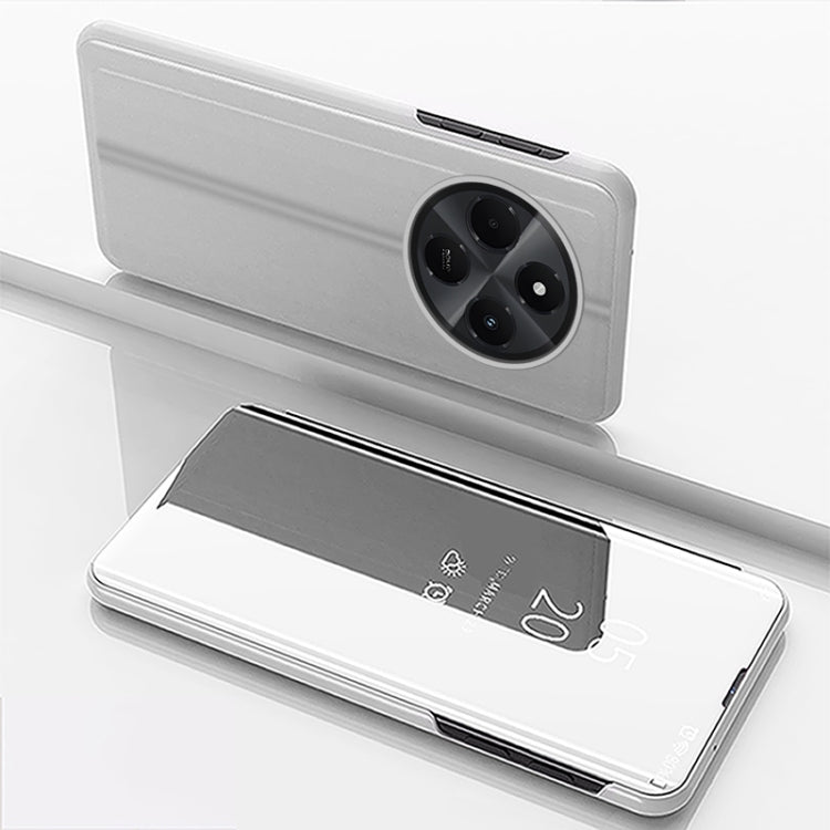 Plated Mirror Horizontal Flip Leather Phone Case with Holder