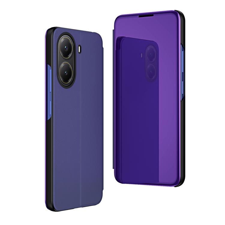 Plated Mirror Horizontal Flip Leather Phone Case with Holder, For Xiaomi 15T, For Redmi Note 14 4G 164.84mm, For Xiaomi  Poco X7 Pro