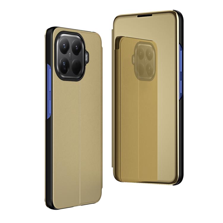 Plated Mirror Horizontal Flip Leather Phone Case with Holder, For Redmi 15C 5G / 4G EU 173mm, For Redmi 15C 5G / 4G Global 171mm, For Xiaomi 15T Pro
