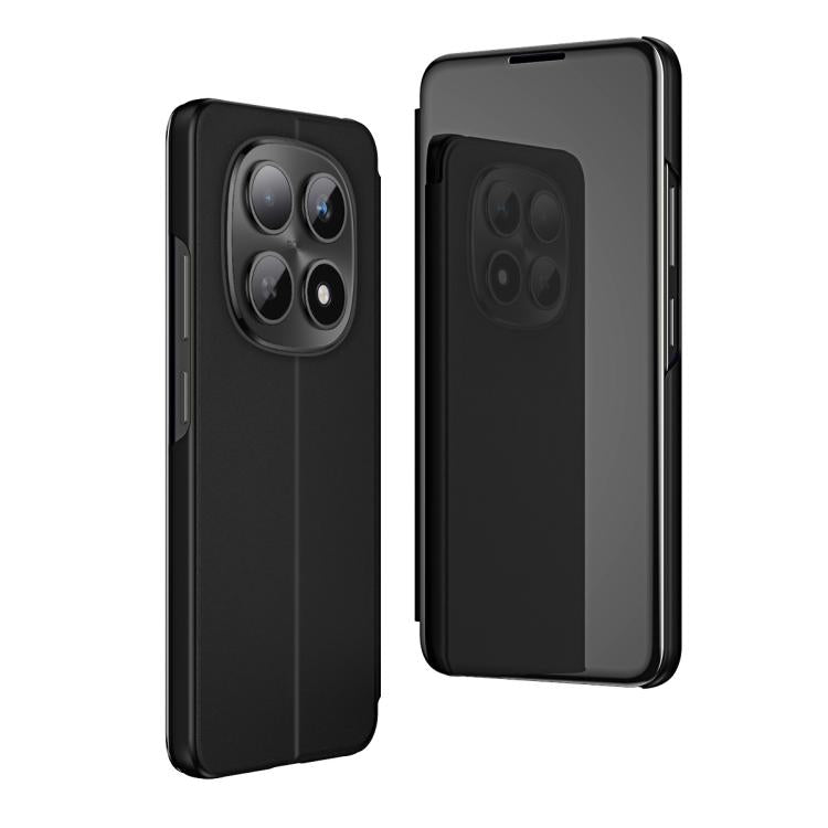 Plated Mirror Horizontal Flip Leather Phone Case with Holder, For Redmi Note 15 Pro+ Global 163.3mm, For Redmi Note 15 4G / 5G Global 164mm, For Redmi Note 15 Pro 5G Global 163.6mm