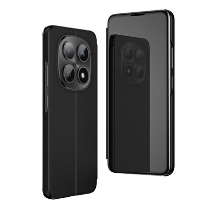 Plated Mirror Horizontal Flip Leather Phone Case with Holder, For Redmi Note 15 Pro+ Global 163.3mm, For Redmi Note 15 4G / 5G Global 164mm, For Redmi Note 15 Pro 5G Global 163.6mm