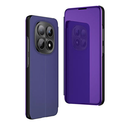 Plated Mirror Horizontal Flip Leather Phone Case with Holder, For Redmi Note 15 Pro+ Global 163.3mm, For Redmi Note 15 4G / 5G Global 164mm, For Redmi Note 15 Pro 5G Global 163.6mm