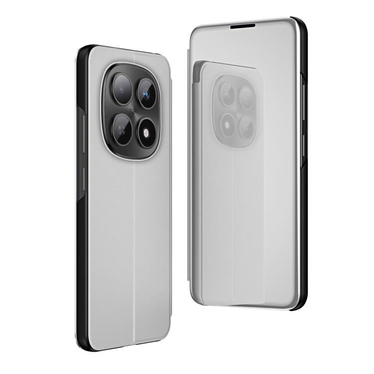 Plated Mirror Horizontal Flip Leather Phone Case with Holder, For Redmi Note 15 Pro+ Global 163.3mm, For Redmi Note 15 4G / 5G Global 164mm, For Redmi Note 15 Pro 5G Global 163.6mm
