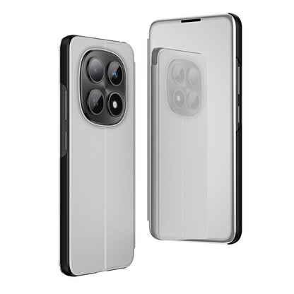 Plated Mirror Horizontal Flip Leather Phone Case with Holder, For Redmi Note 15 Pro+ Global 163.3mm, For Redmi Note 15 4G / 5G Global 164mm, For Redmi Note 15 Pro 5G Global 163.6mm