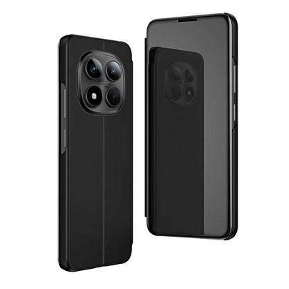 Plated Mirror Horizontal Flip Leather Phone Case with Holder, For Redmi Note 15 Pro+ Global 163.3mm, For Redmi Note 15 4G / 5G Global 164mm, For Redmi Note 15 Pro 5G Global 163.6mm