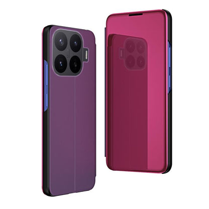 Plated Mirror Horizontal Flip Leather Phone Case with Holder, For Xiaomi 17T Pro 5G, For Xiaomi 17T 5G, For Redmi Note 15 Pro 5G Global 163.6mm