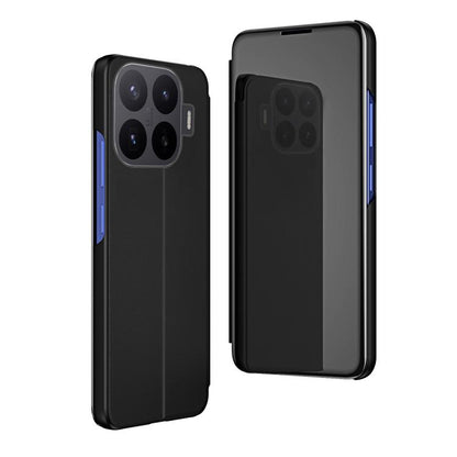 Plated Mirror Horizontal Flip Leather Phone Case with Holder, For Xiaomi 17T Pro 5G, For Xiaomi 17T 5G, For Redmi Note 15 Pro 5G Global 163.6mm