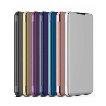 Plated Mirror Horizontal Flip Leather Phone Case with Holder, For Xiaomi Redmi Note 14 Pro 5G, For Xiaomi 14T Pro, For Xiaomi 14T