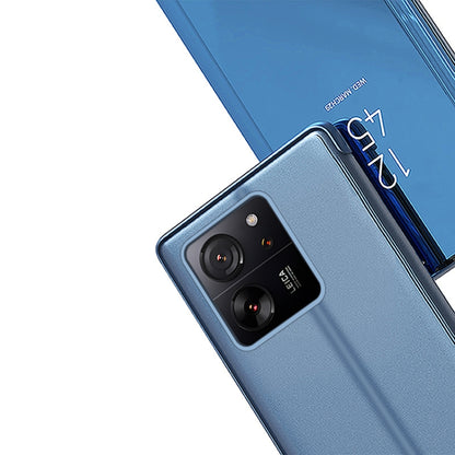 Plated Mirror Horizontal Flip Leather Phone Case with Holder, For Xiaomi Redmi 14C 4G, For Xiaomi Poco F6, For Xiaomi Poco F6 Pro