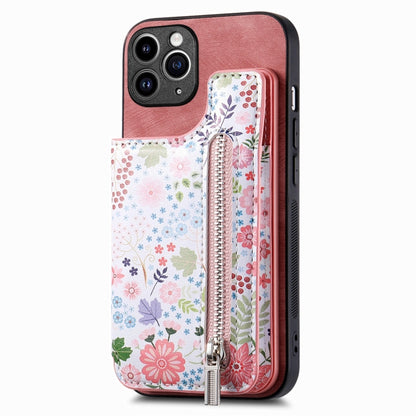 Retro Painted Zipper Wallet Back Phone Case, For iPhone 11 Pro Max, For iPhone 11, For iPhone 11 Pro, For iPhone X / XS
