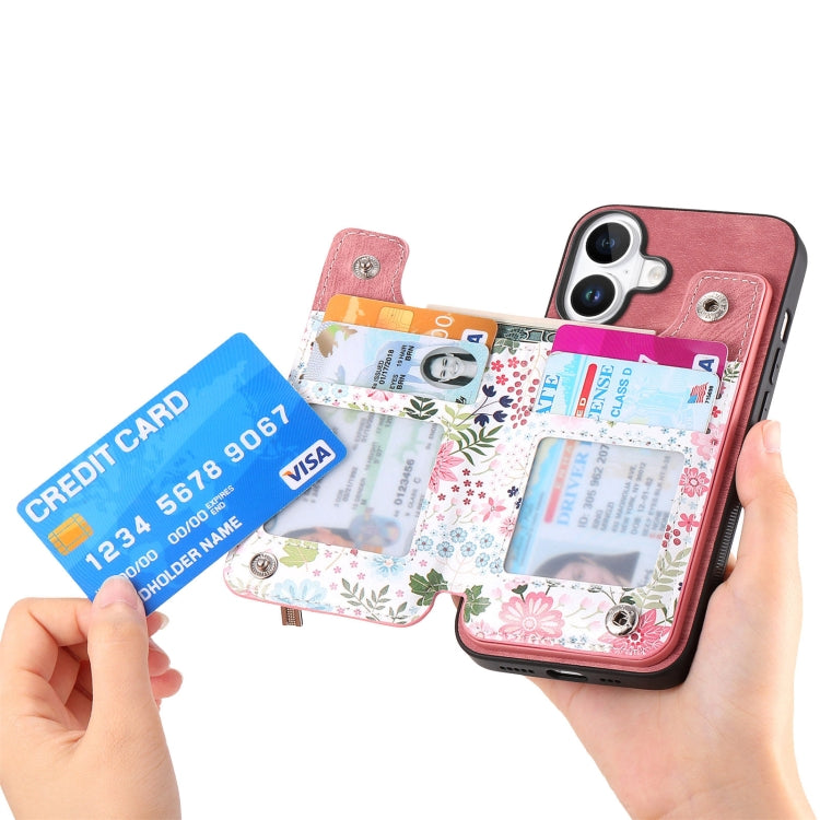 Retro Painted Zipper Wallet Back Phone Case, For iPhone 16, For iPhone 7 / 8 / SE 2022, For iPhone 13 Pro Max, For iPhone 13 Pro
