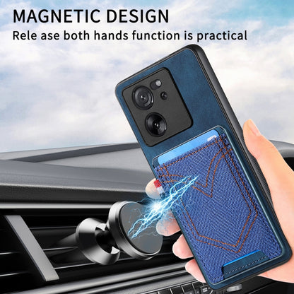 Denim Texture Leather Skin Phone Case with Card Slot, For Xiaomi 13T / 13T Pro