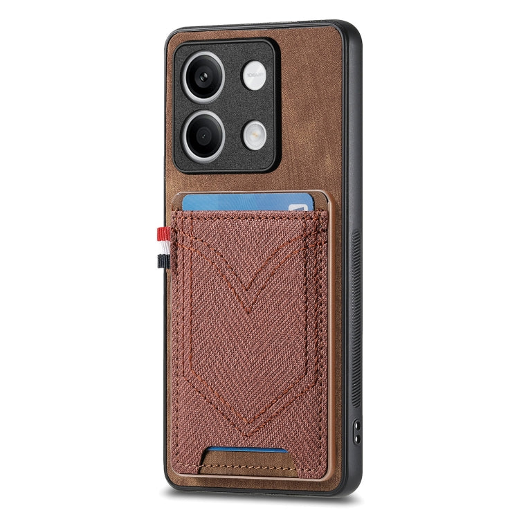 Denim Texture Leather Skin Phone Case with Card Slot