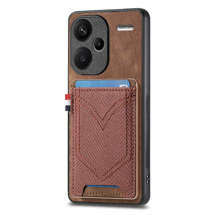 Denim Texture Leather Skin Phone Case with Card Slot