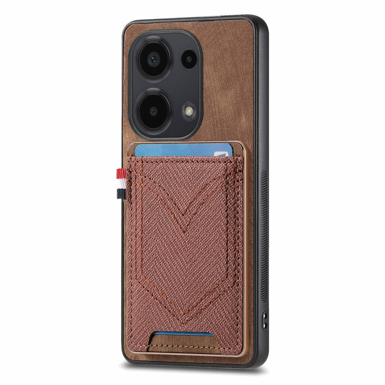 Denim Texture Leather Skin Phone Case with Card Slot