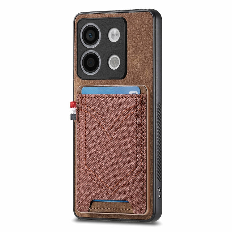 Denim Texture Leather Skin Phone Case with Card Slot