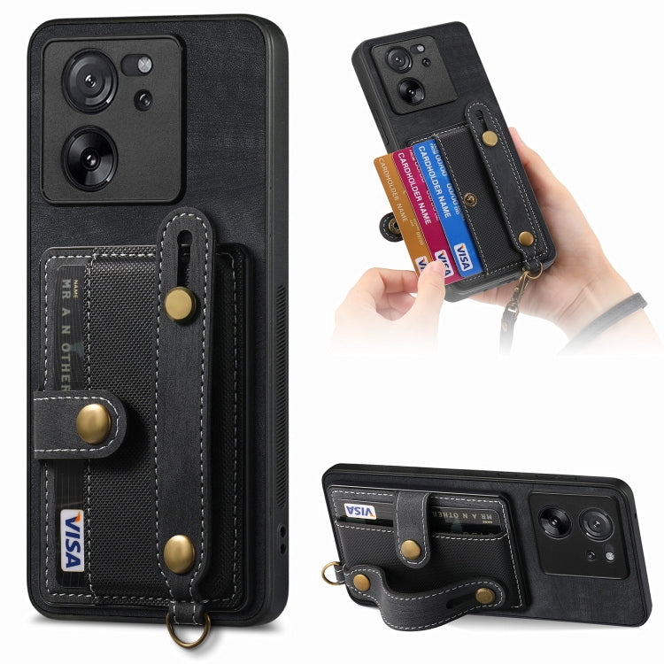 Retro Cross Wristband Wallet Leather Back Phone Case, Series 1