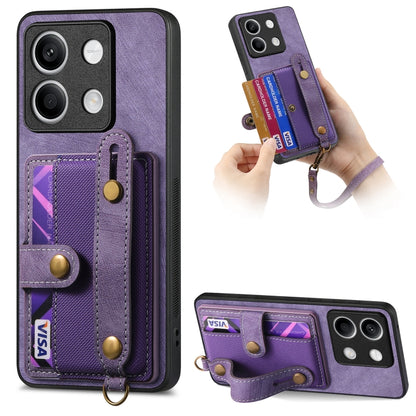 Retro Cross Wristband Wallet Leather Back Phone Case, Series 1