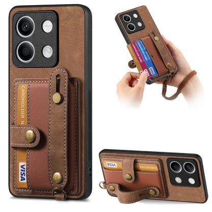 Retro Cross Wristband Wallet Leather Back Phone Case, Series 1