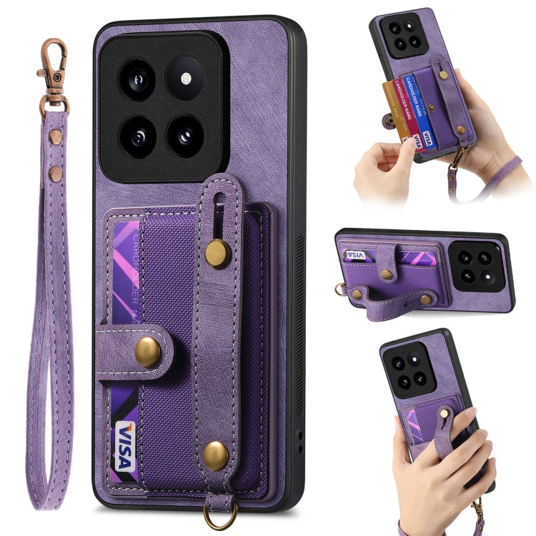 Retro Cross Wristband Wallet Leather Back Phone Case