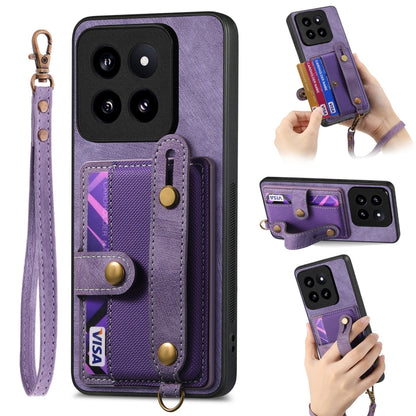Retro Cross Wristband Wallet Leather Back Phone Case