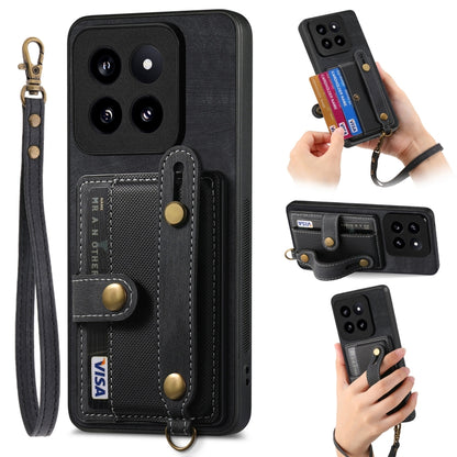 Retro Cross Wristband Wallet Leather Back Phone Case