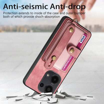 Retro Cross Wristband Wallet Leather Back Phone Case