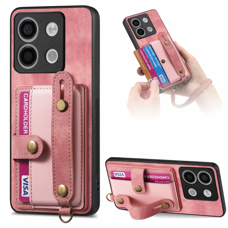 Retro Cross Wristband Wallet Leather Back Phone Case, Series 1