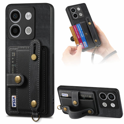 Retro Cross Wristband Wallet Leather Back Phone Case, Series 1