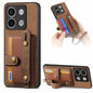 Retro Cross Wristband Wallet Leather Back Phone Case