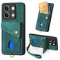 Retro Card Wallet Fold Leather Phone Case with Strap, Series 2