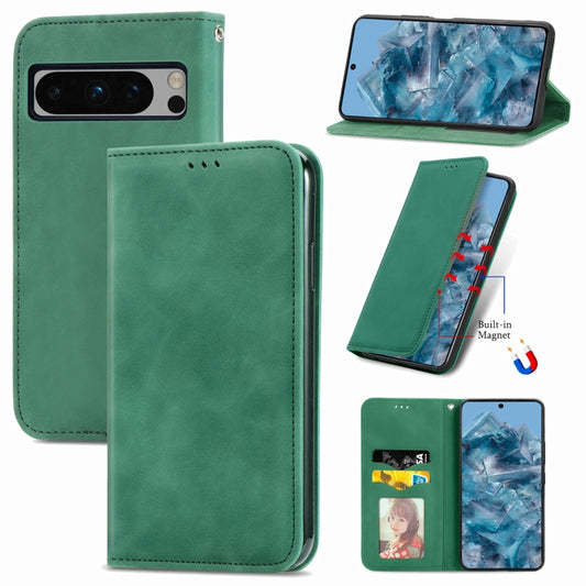 Retro Skin Feel Magnetic Horizontal Flip Leather Phone Case