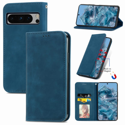 Retro Skin Feel Magnetic Horizontal Flip Leather Phone Case