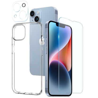 NORTHJO 3 in 1 TPU Phone Case with Screen Film and Lens Film, For iPhone 17e / 16e, For iPhone 17 Pro Max, For iPhone 17 Pro, For iPhone 17, For iPhone Air, For iPhone 16 Pro Max, For iPhone 16 Pro, For iPhone 16 Plus, For iPhone 16, For iPhone 15 Pro ...