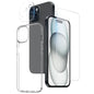 NORTHJO 3 in 1 TPU Phone Case with Screen Film and Lens Film, For iPhone 17e / 16e, For iPhone 17 Pro Max, For iPhone 17 Pro, For iPhone 17, For iPhone Air, For iPhone 16 Pro Max, For iPhone 16 Pro, For iPhone 16 Plus, For iPhone 16, For iPhone 15 Pro ...
