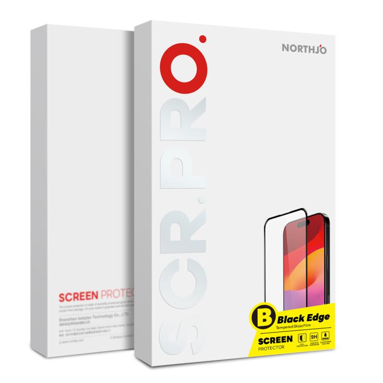 NORTHJO A++ Screen Protector Full Glue Silk Printing Tempered Glass Film, For iPhone Duo Outer Screen, For iPhone 18 Pro, For iPhone 18 Pro Max, For iPhone 17 Pro Max, For iPhone 17 Pro, For iPhone 17, For iPhone Air, For iPhone 17e / 16e              ...