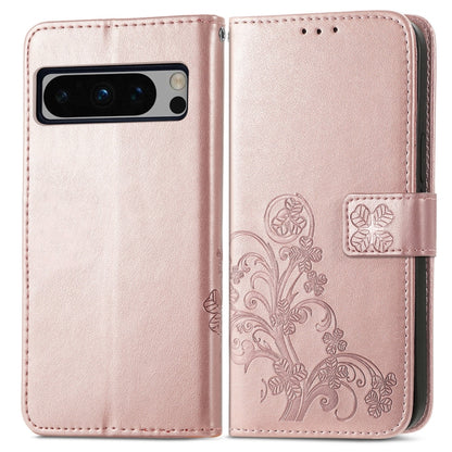 Four-leaf Clasp Embossed Leather Phone Case