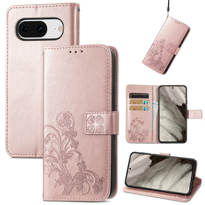 Four-leaf Clasp Embossed Leather Phone Case