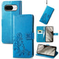 Four-leaf Clasp Embossed Buckle Leather Phone Case