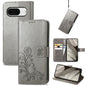 Four-leaf Clasp Embossed Buckle Leather Phone Case