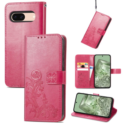 Four-leaf Clasp Embossed Leather Phone Case